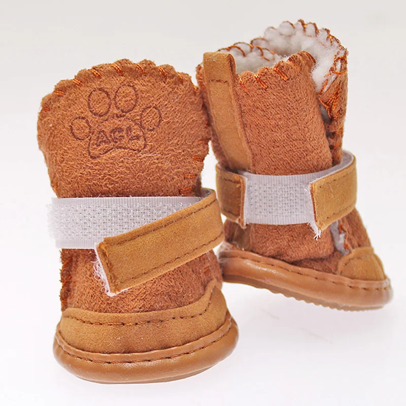 Title 7, 4Pcs/set Dog Snow Boots Paw Protectors Shoes fo...