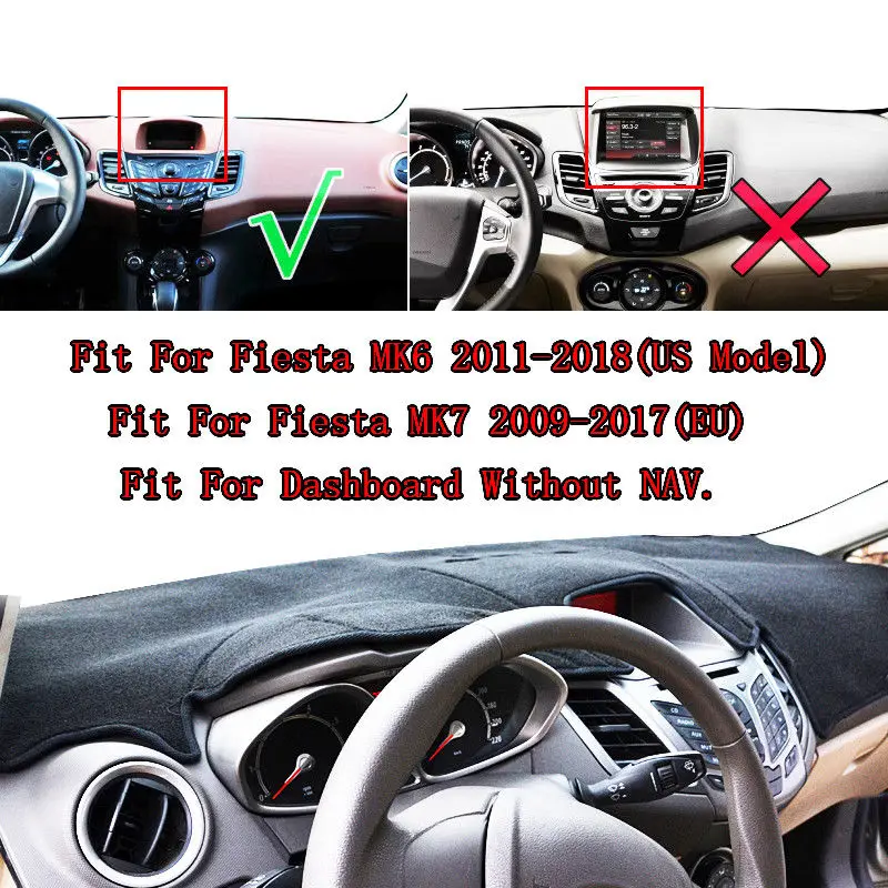 DASH MAT FORD Fiesta WS WT WZ Jan/2009-2018 Zetec Charcoal Titanium Trend DM1108 DASH MAT FORD Fiesta WS WT WZ Jan/2009-2018 Zetec Charcoal Titanium Trend DM1108