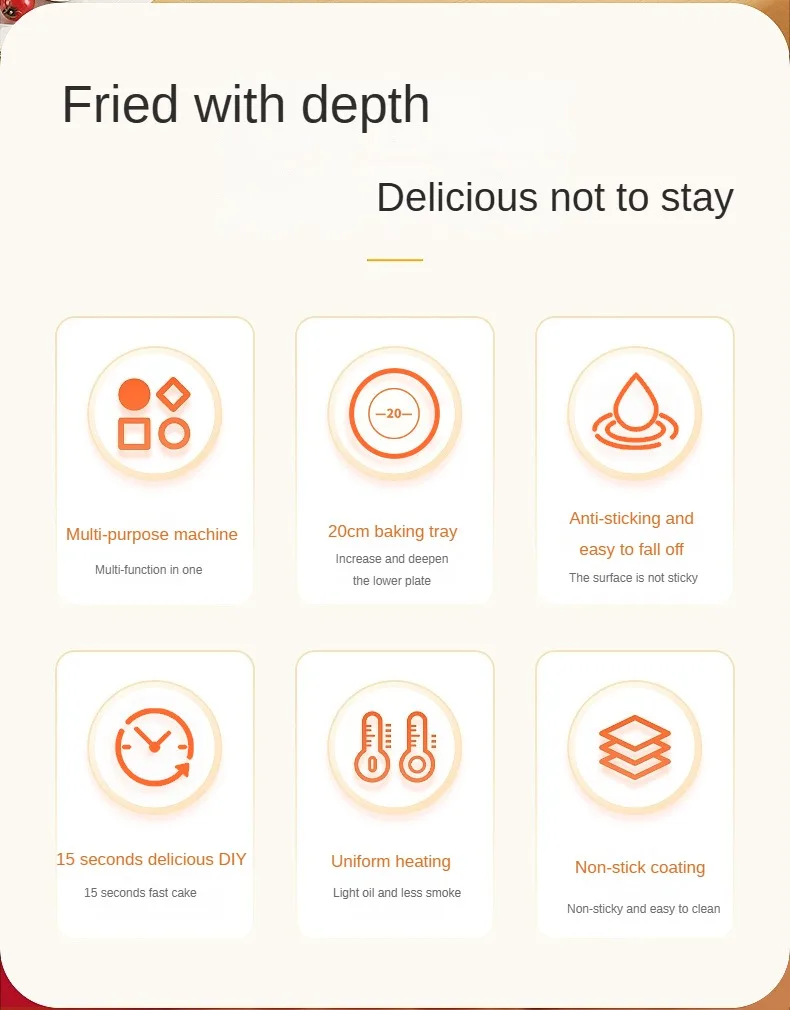 Description Picture 3 of itemElectric Crepe Maker Non-Stick Cooking Surface Electric cake pan Baking Pan single-sided heating small pancake machine