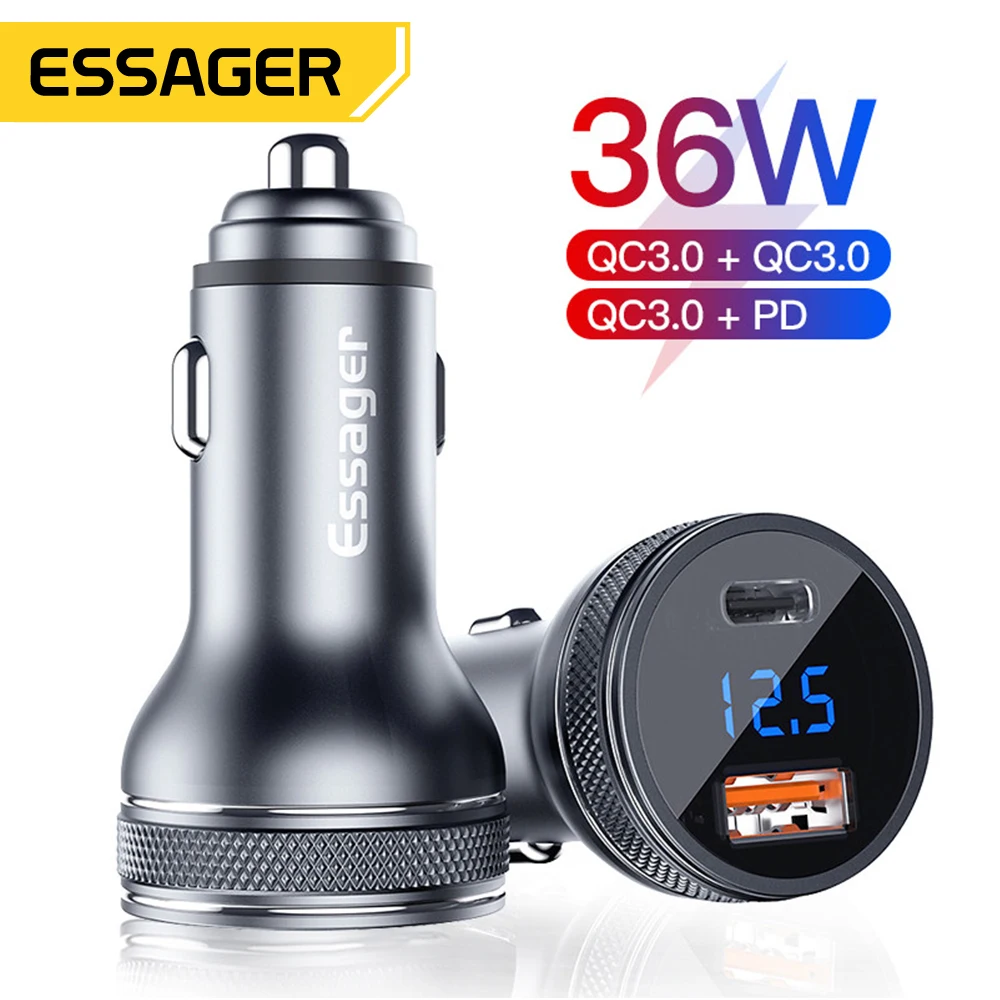 Mini USB Car Charger Quick Charge 3.0 Fast Charging Charger iPhone 14 13 Xiaomi Auto Type C QC PD 3.0 Phone phone charger car charger phone charger adapter car phone charger mini phone charger phone charger station