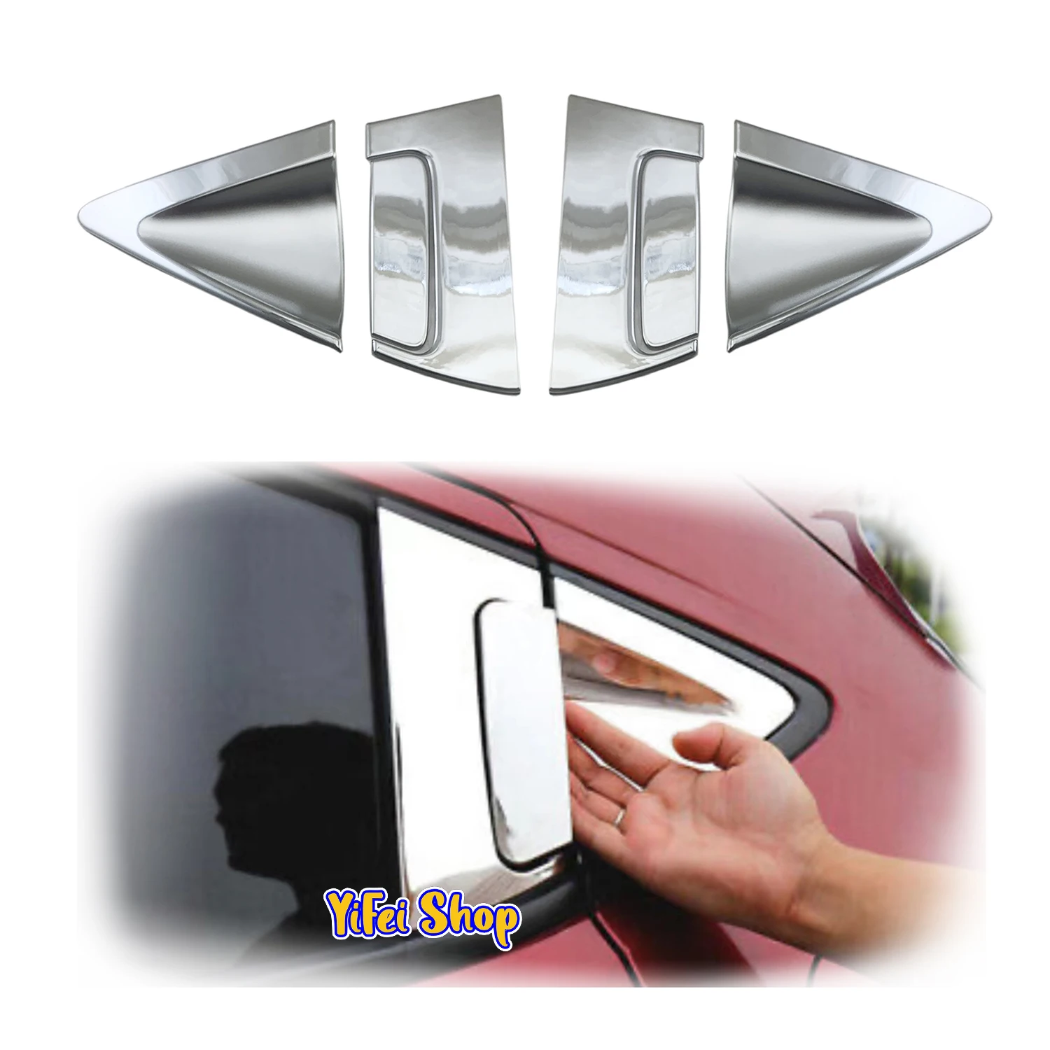 

New Car ABS Chrome Accessories For Honda Vezel HR-V HRV C1019 2014 2015 2016 2017 2018 Door Handle Bowl Cover Trim Paste Style