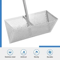 Sand Flea Rake, Detachable Sand Flea Rake, The Shark Tooth Screen Comes with A 16-Foot-Wide Drain Screen with A 51-inch Handle 2
