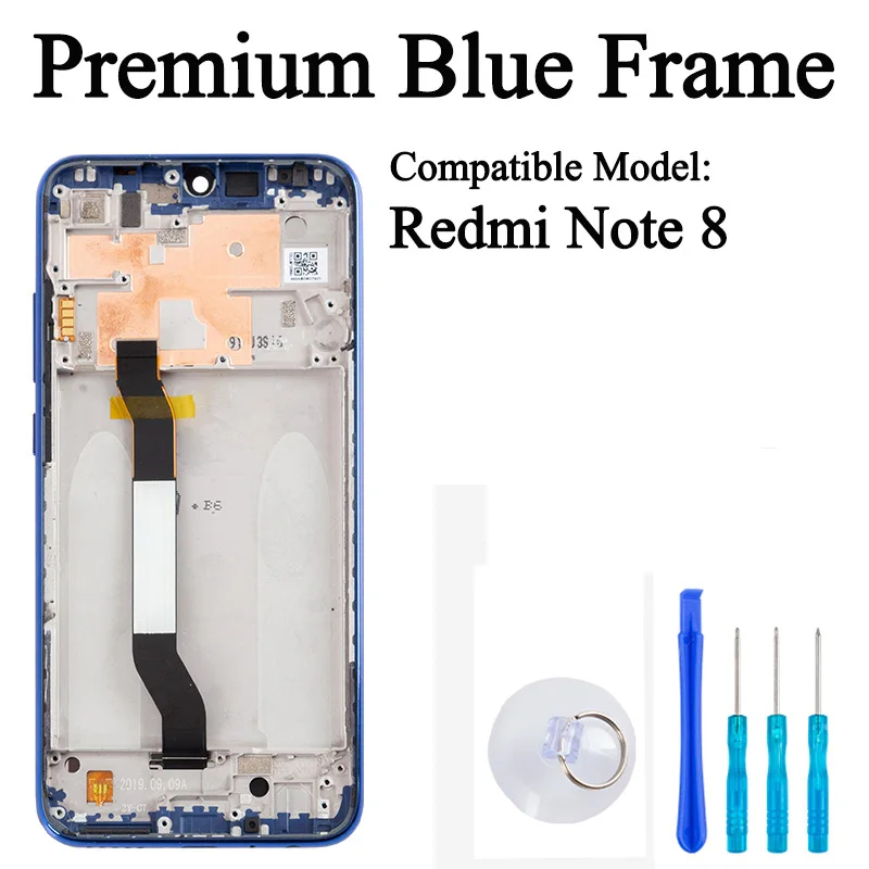 Kit écran LCD De Remplacement Pour Xiaomi Redmi Note 8 - Inclus Cadre, Outils Et Protection Verre Trempé