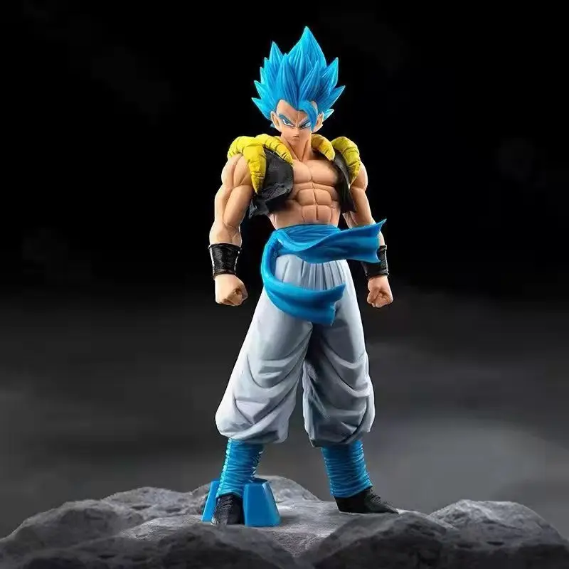 thumbnail image 1 of 31CM Anime Dragon Ball Z Super Saiyan Blue Gogeta PVC Action Figure Model Toys Desktop Decoraction Children Birthday Gift, 1 of 2