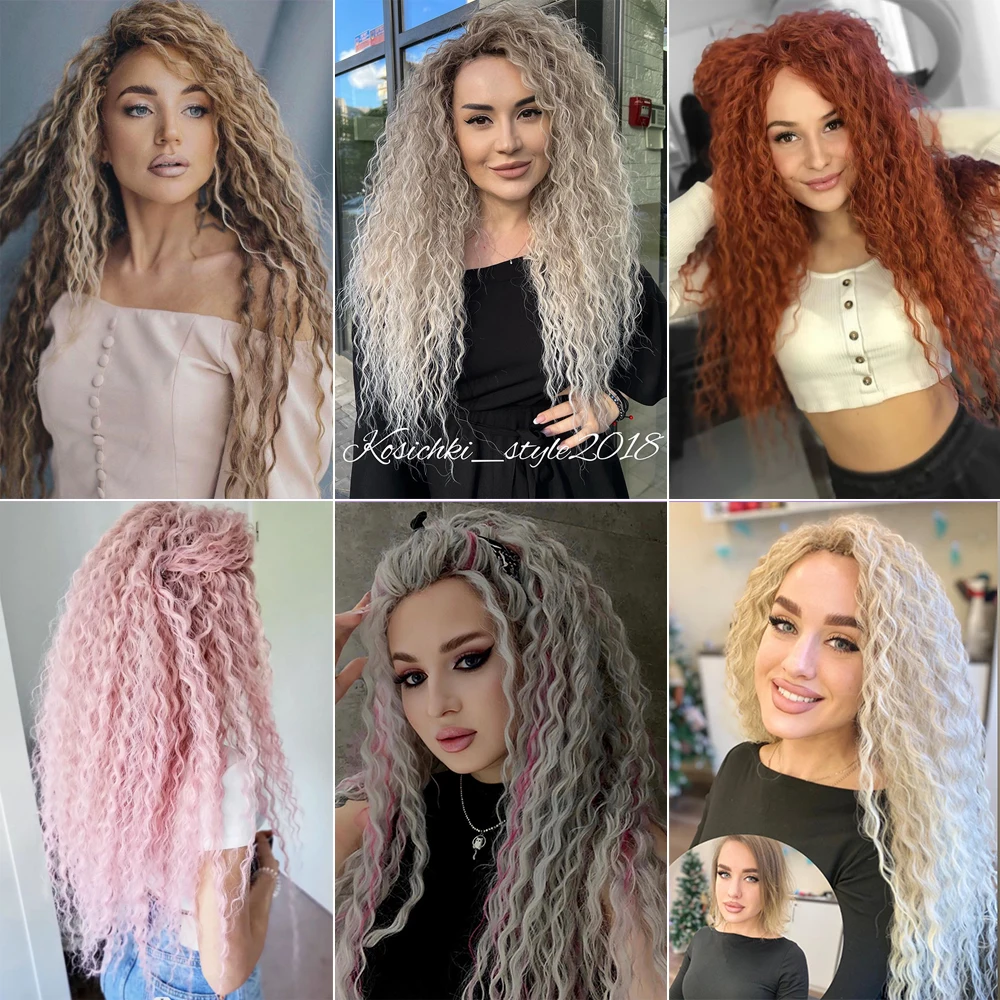 Ariel Curl Deep Wave Braiding Hair Extension Natural Synthetic African Afro Hair Water Twist Crochet Braids Hair Expo City 4