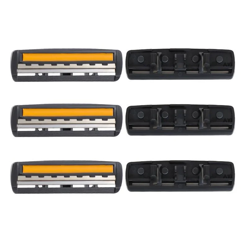 100% rasoir étanche tout nouveau Design hommes rasoir rasage trois couches rasoir réutilisable rasoir importé Multi outil changement de tête 5