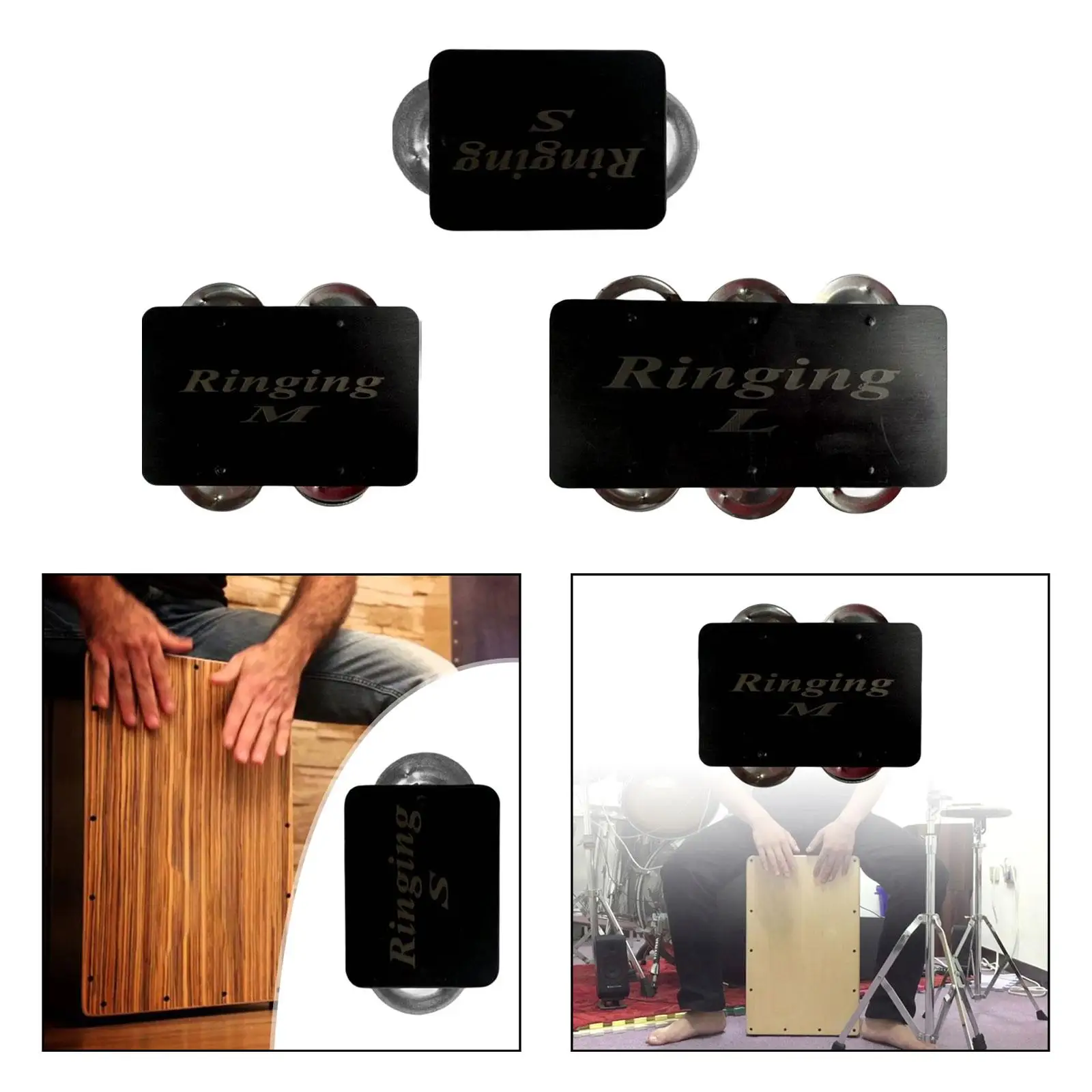 Finger Tambourine Mini Rhythm Educational Handheld Percussion Metal Shaker for Entertainment Gethering Carnival Dancing Bongos
