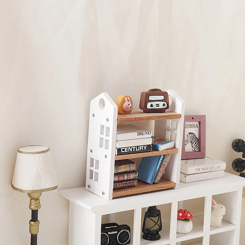 Libreria In Miniatura Scala 1:12 In Legno Per Casa Delle Bambole – Scaffale Giocattolo Fai Date 4 Piani