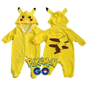 Macacão com capuz pokemon Pikachu Snorlax macacão de bebê infantil macacão  unissex macacão de desenho animado bonito roupa para casa macacão roupas  infantis - AliExpress