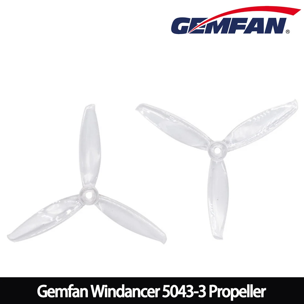 ตัวเลือกสินค้า ใบพัดโดรน Gemfan 5x4.3 3 ใบพัด วัสดุ PC สำหรับ FPV แข่งขัน