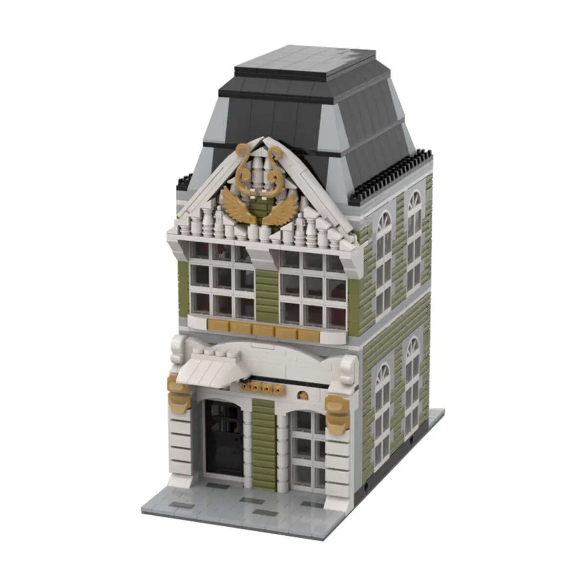 

Modular Building: Decorated House Model Building Toys 1860 Pieces MOC Build