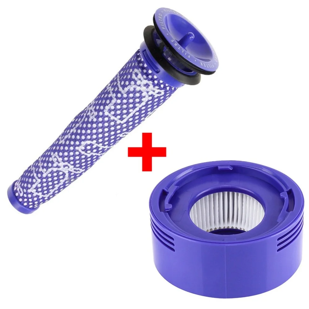 Pré-filtro e Kit Pós-filtro Hepa para Dyson v7 v8 Acessórios de Substituição a Vácuo