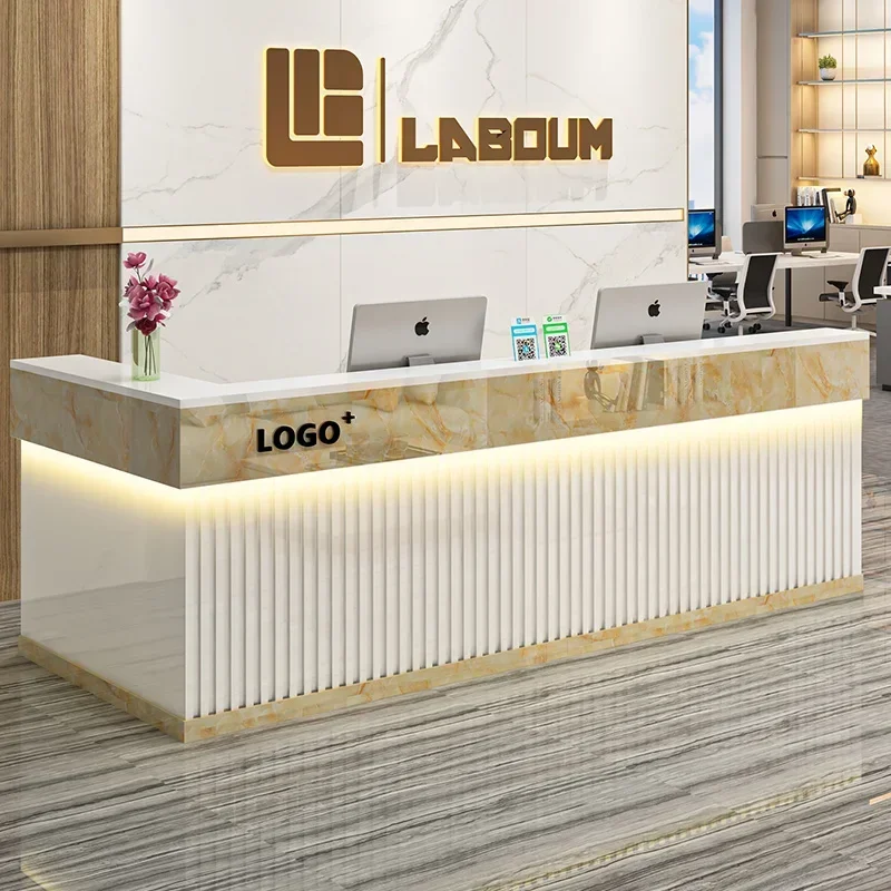 Purpito Salon Reception Desks Beauty Office Modern Cashier Reception Desks Luxury Bar Recepci&oacute;n Negocio Commercial Furniture