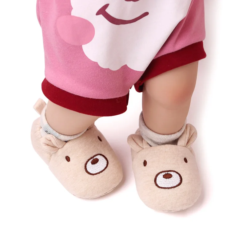 Cute Cartoon Sock Shoes 0-18M Doll Soft Soled Children's Floor Sports Shoes BeBe Toddler Walking