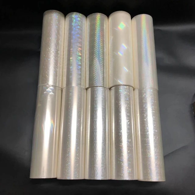 Rollos de papel de aluminio transparente holográfico para