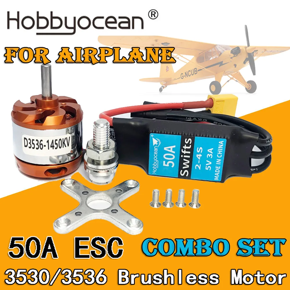 Set Motore Brushless 1000KV 30A Per Aerei Ed Elicotteri RC, Motore + ESC Regolatore Di Velocità