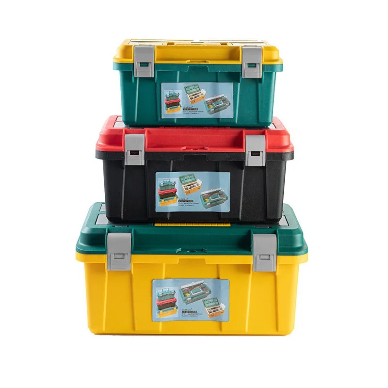 

Complete Tool Box Suitcase Tool Case Organizer Profesional Storage Empty Hardcase Plastic Potable Toolbox Garage Workshop