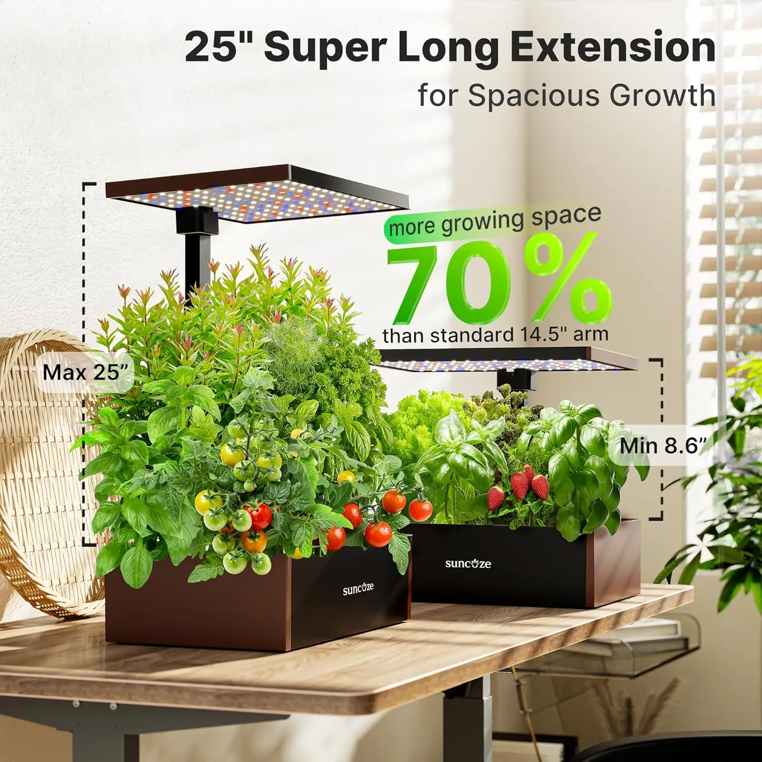 20 Pod Hydroponic Kit Indoor Garden with 30W LED Light, 10L Tank