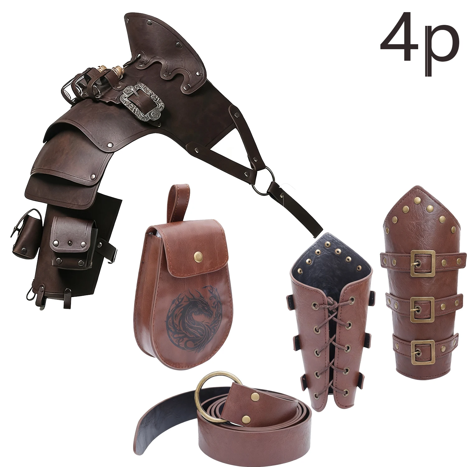 A Dark brown 4p