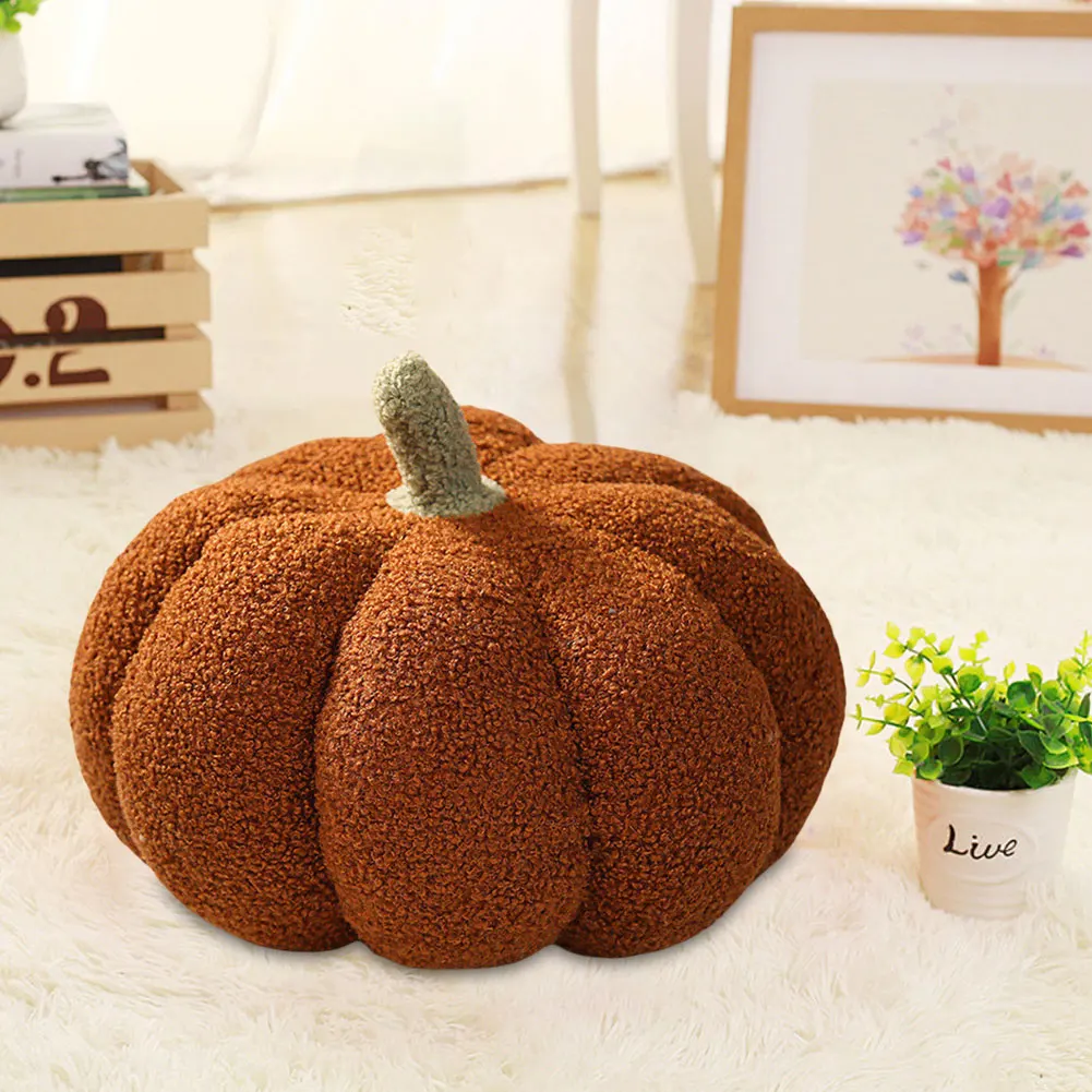 20/28CM Nordic Halloween Pumpkin Toys 3D Lovely Soft Plant Stuffed Doll Holidays Props Decor Throw Pillow Party Decor Birthday G