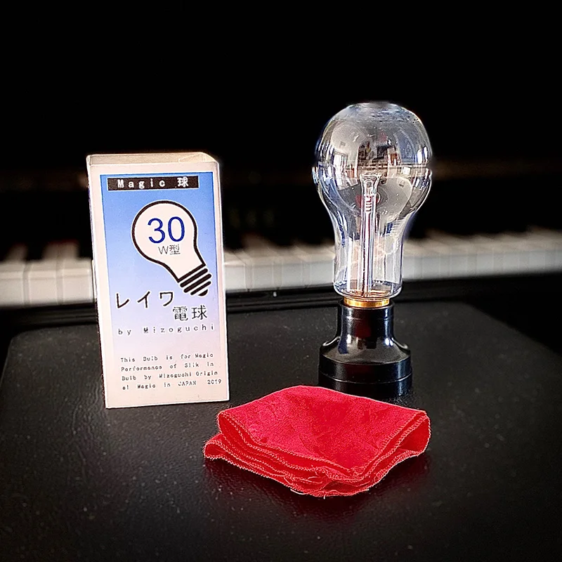 

Scarlet Light Bulb Magic Tricks Red Silk Vanish Into Light Bulb Appearing Magia Magician Stage Illusions Gimmicks Mentalism Prop