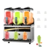 VEVOR Commercial Slushy Ice Machine, 3x15L 800W Slushy Ice Cream Maker,63x45x80 cm Slushy Maker Machine,2 Modes Intelligent LED 1