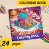 Children's Art Coloring Book 20 Pages Of Dessert Cartoon DIY Graffiti Book Drawing Book Drawing Toy For Adult Picture Book 1