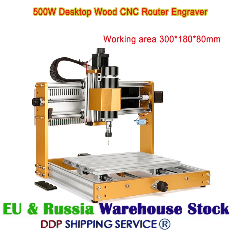 Nuovo Ly Cnc 3018 Plus 3018 Pro Max V2.0 500W Desktop Wood Cnc Router Engraver Kit Di Incisione 52Mm Supporto Mandrino Nema17 Stepper