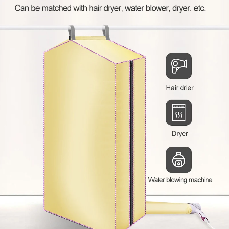 Portable Electric Clothes Dryer Folding Mini Travel Quick Drying Clothes Warm Air Baby Cloth Dryer Wardrobe Storage Cabinet 4