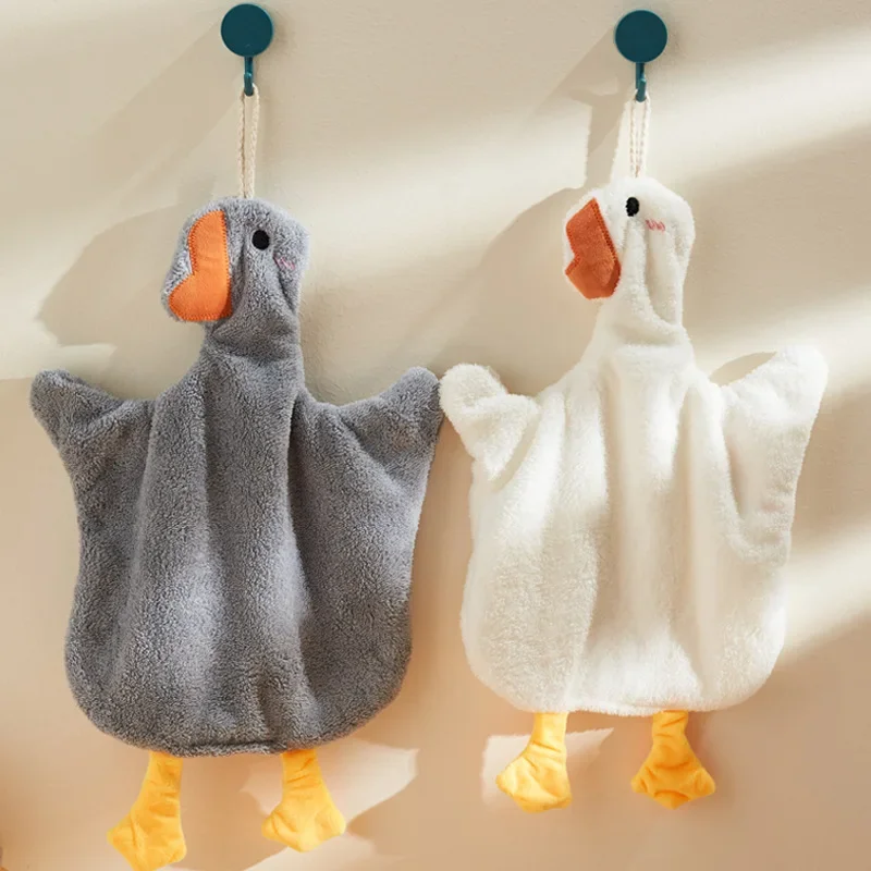 Towel Bath Towels Sauna Cute Hand Duck Penguin Families Kitchen Microfiber Bathroom Suitable Wipes Soft Absorbent for Bathrobe