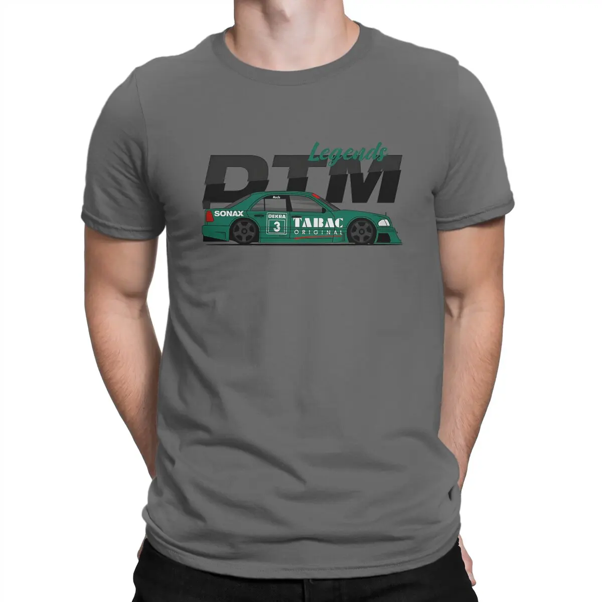 

W202 DTM зеленые футболки с машинками, Мужская крутая хлопковая Футболка DTM, футболка с круглым вырезом и коротким рукавом, идея для подарка, одежда