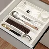 Kitchen Drawer Organizer Cutlery Storage Box Cabinet Organizer with Built-in Divider Board Utensil Storage Box for Drawers 3