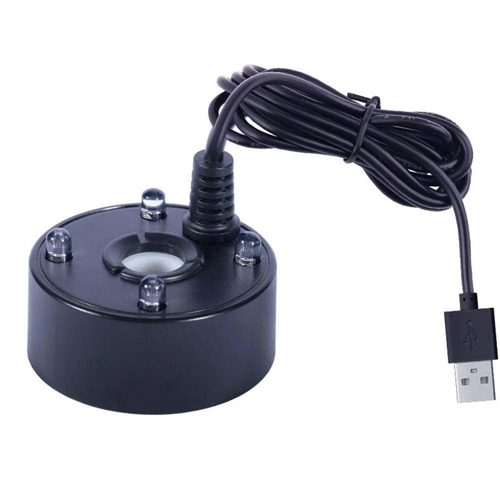 5V USB Fish Tank Mist Maker with 4 LED Colorful Lights