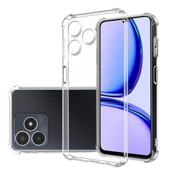 Shockproof Clear Silicone Case - Transparent Protective Cover with Enhanced Camera Protection for ABS (For Realme C53)