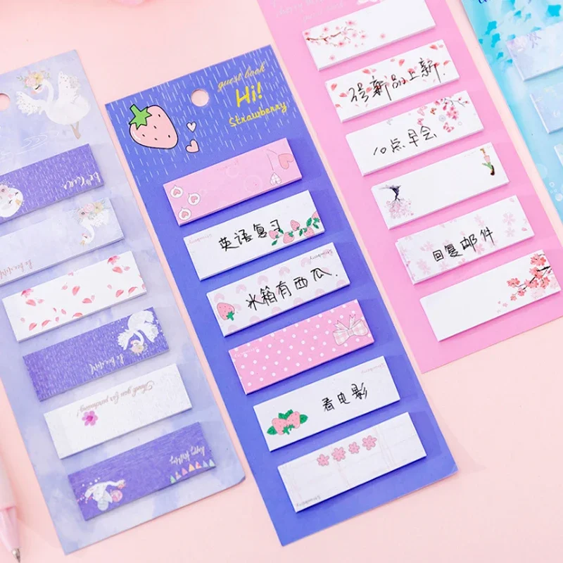 

4packs Cartoon Creativity Sticker Notes Memo Pad Self-Adhesive N Times Paper Notepad Office School Stationery Gifts