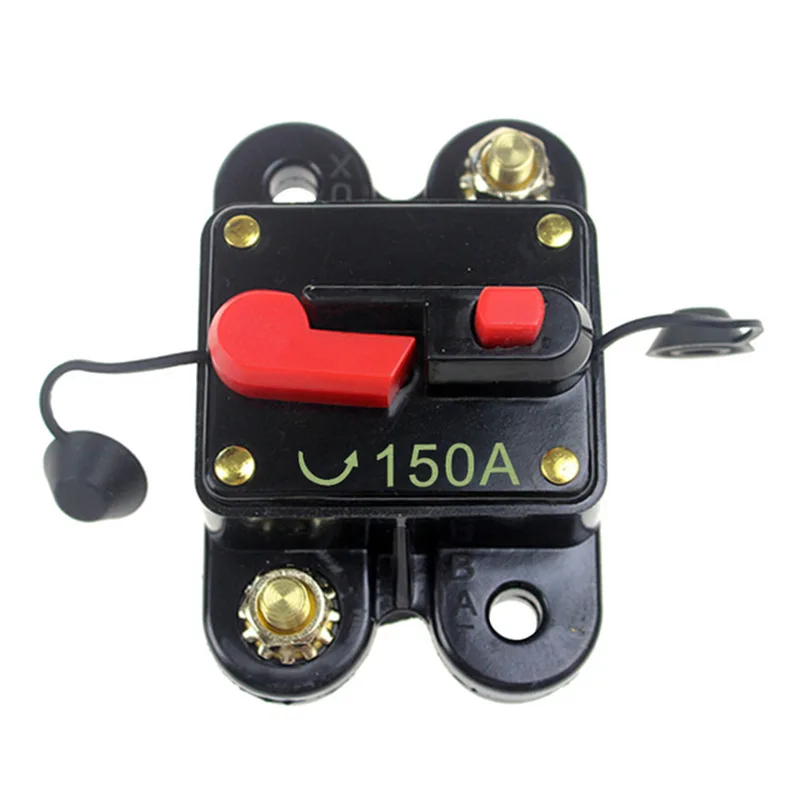 

1Pc Manual Reset Switch 60-250A AMP Car Circuit Breaker Fuse Reset Waterproof 12V-48V DC Car Boat Auto