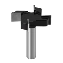 

UCHEER 1pc 1/2" Shank 4 Edge T Type Slotting Cutter Woodworking Tool Router Bits For Wood Industrial Grade Milling Cutter