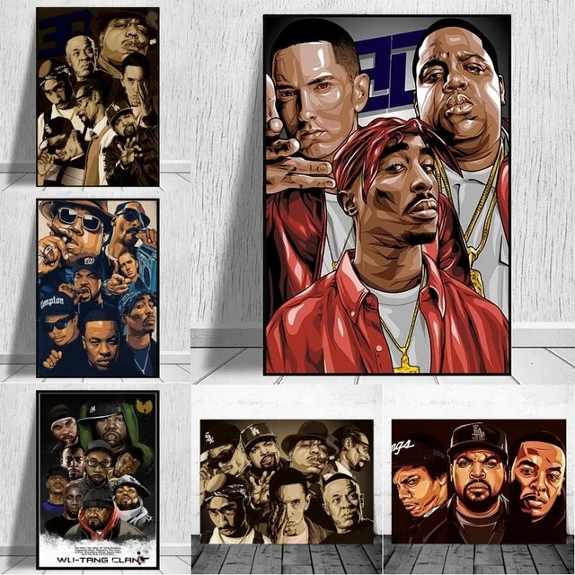 Cheap Wutang Clan Wutang 36 Chambers Rap Canvas Painting, 49 OFF