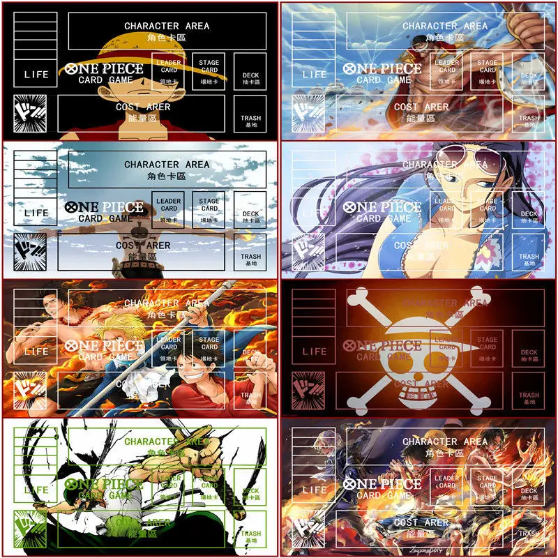 

OPCG Card Pad DIY One Piece Board game card battle single player venue design card mat Nami Luffy Usopp Zoro Sanji Nico Robin