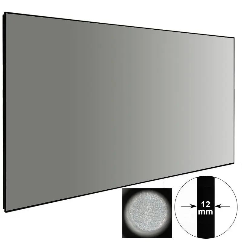 

Hot Sale Projector Screen With Fixed Frame ALR Black Crystal High Gain Projection Fabric For 4K 3D HD Home Theatre
