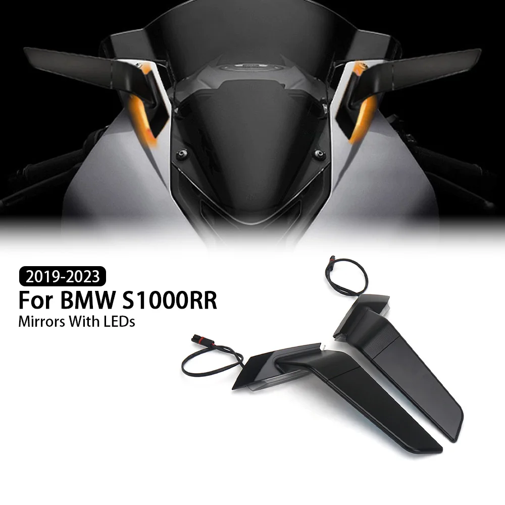 

1 Pair Motorcycle LED Turn Signal Mirrors 360° Rotatable For BMW S1000RR S1000 RR S 1000 RR s1000rr 2019 2020 2021 2022 2023