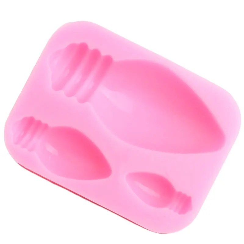 3D Light Bulb Silicone Mold – DIY Chocolate, Fondant, Candy, Cupcake, Resin, Soap, Poly... - SKU LBSM1142 - UGI Packaging