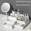 Desktop Makeup Organizer Cosmetic Storage Box Jewelry Nail Polish Drawer Organizer Container Lipstick Sorting Sundries Cases 3