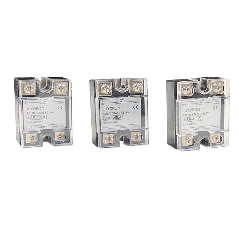 SSR 10AA 25AA 40AA controllo ca AC SSR guscio bianco relè a stato solido monofase con coperchio
