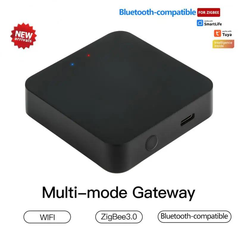 

Смарт-шлюз Tuya 3,0, совместимый с bluetooth, многорежимный сетчатый хаб, управление умным домом, работает с Alexa Home Smartlife