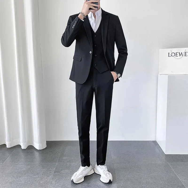 61Groom suit groomsmen vest suit slim vest pants suit