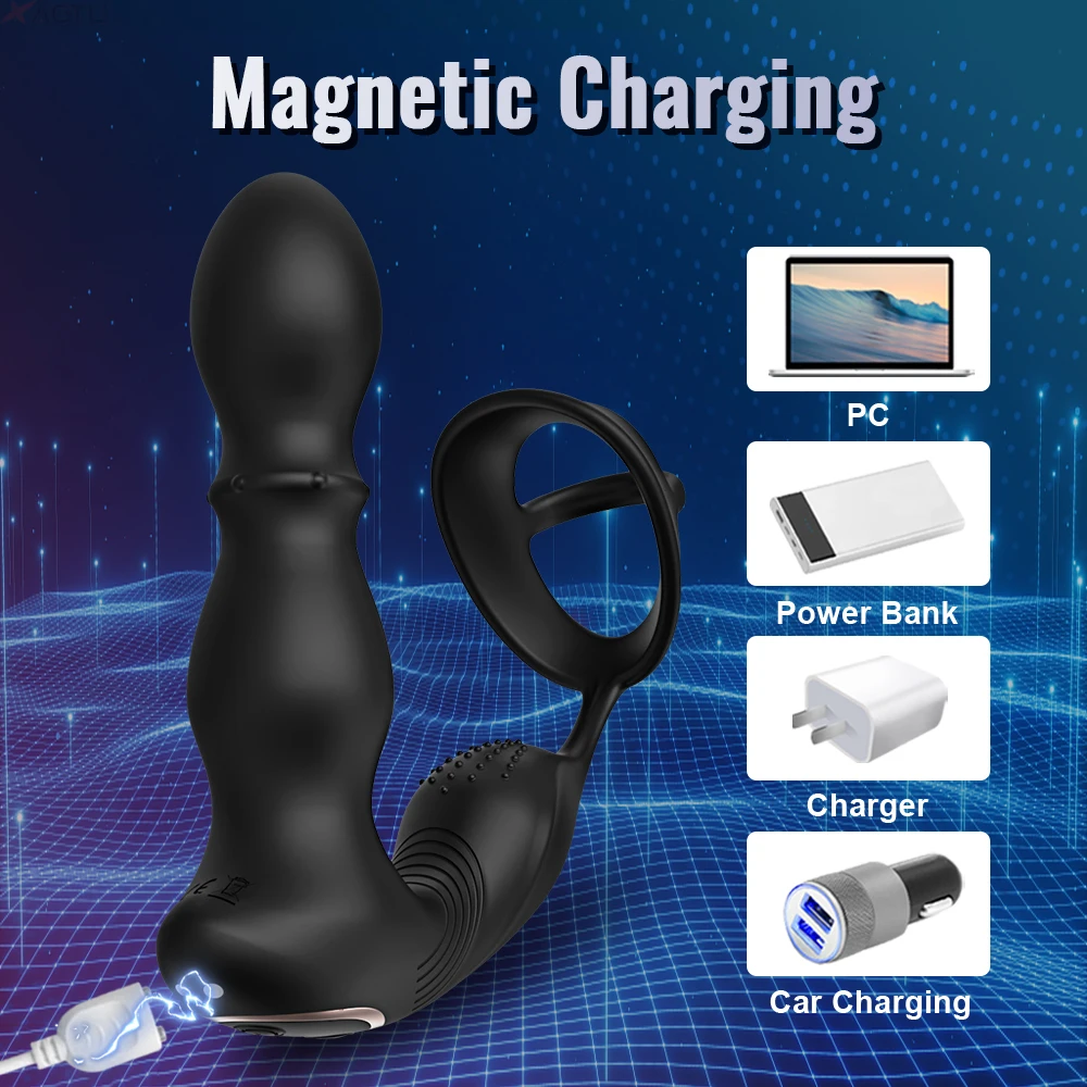 App Gesteuerter Prostata Massager Für Männer Vibrationsspielzeug_voghion.com
