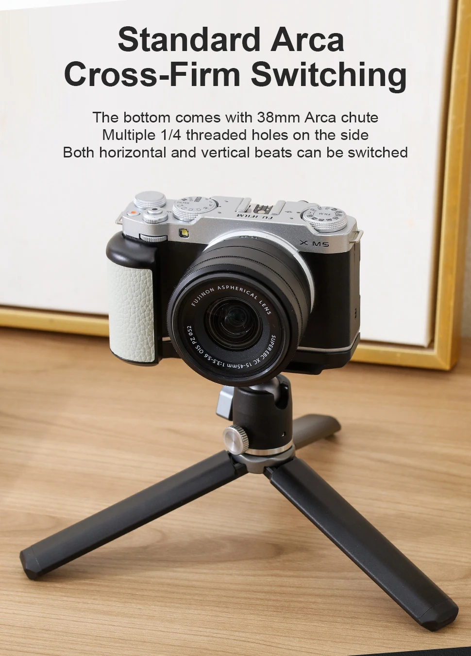 Camera Extension Plate for Fujifilm XM5 Camera L Shape Grip Mount Plate Camera H
