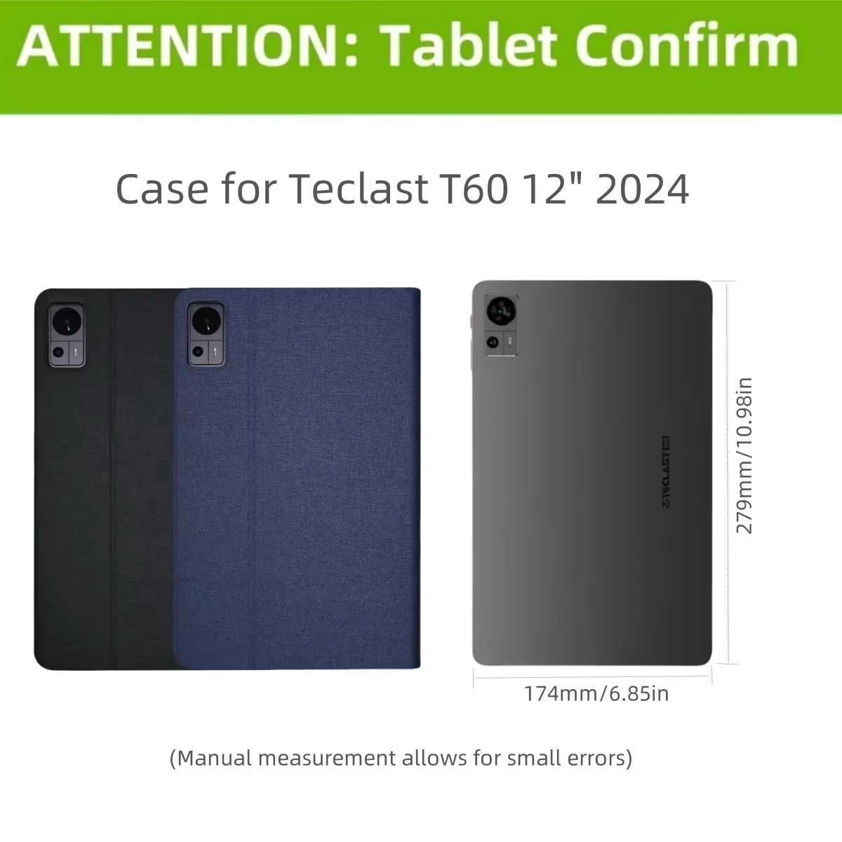 Premium 12-Inch Tablet Protective Case with Magnetic Closure and Auto Sleep/Wake Function