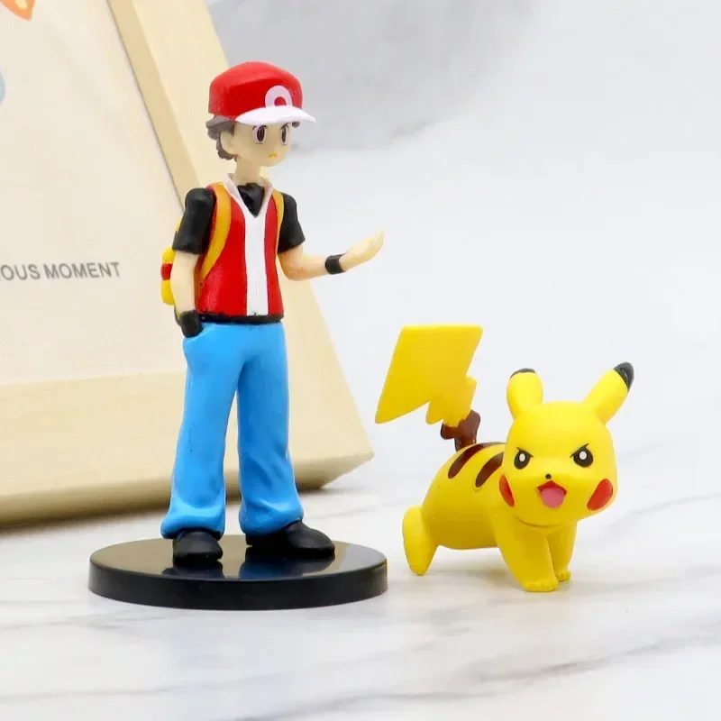 

8pcs Pokemon Figures Toys Pikachu Model Cartoon Pokémon Anime Collection Toy Kids Birthday or Christmas Gift